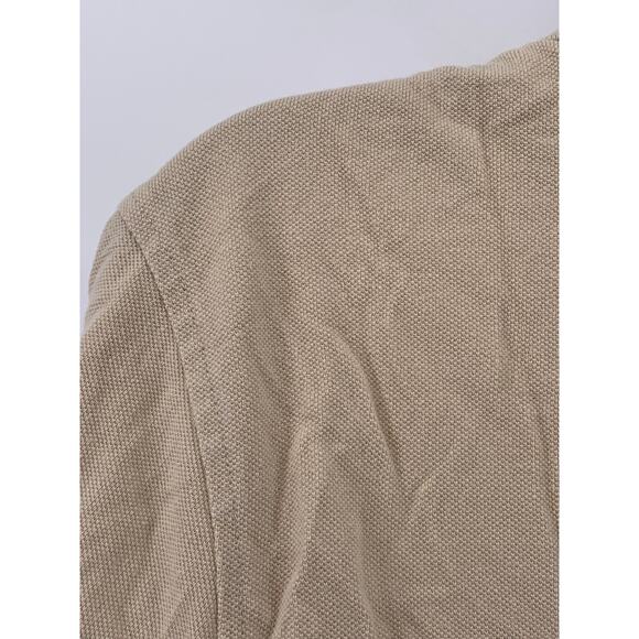 LEVI'S Men's Tan Solid Embroidered Logo Short Sleeve Housemark Polo Shirt SZ M - Picture 5 of 12